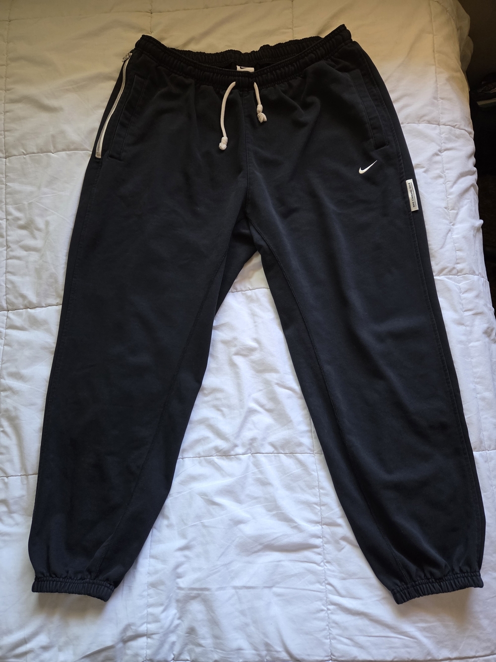 Nike Mens Black Logo Jogger Pants